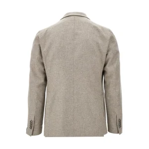 Clearance Wool and cashmere double-breasted blazer Jackets