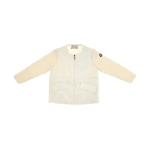 Hot Wool and nylon full-zip cardigan Kids Clothing