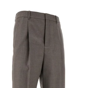 Hot Wool chiné pants with dart Pants And Shorts