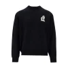 Fashion Wool crewneck sweater with embroidery Knitwear