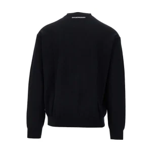 Fashion Wool crewneck sweater with embroidery Knitwear