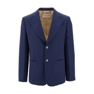 Clearance Wool gabardine single-breasted jacket Jackets