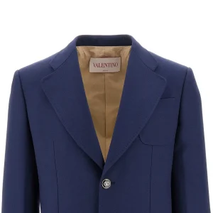 Clearance Wool gabardine single-breasted jacket Jackets