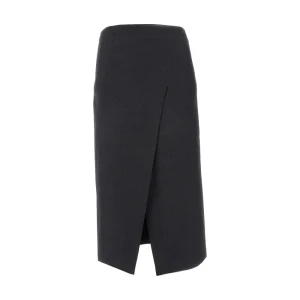 Best Wool midi skirt with split Skirts