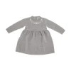 Online Wool mini dress with floral embroidery Kids Clothing