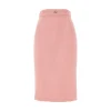 Online Wool pencil skirt with logo detail Skirts