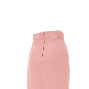Online Wool pencil skirt with logo detail Skirts