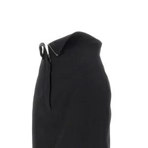 Outlet Wool skirt with turned-down waist Skirts