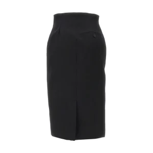 Outlet Wool skirt with turned-down waist Skirts