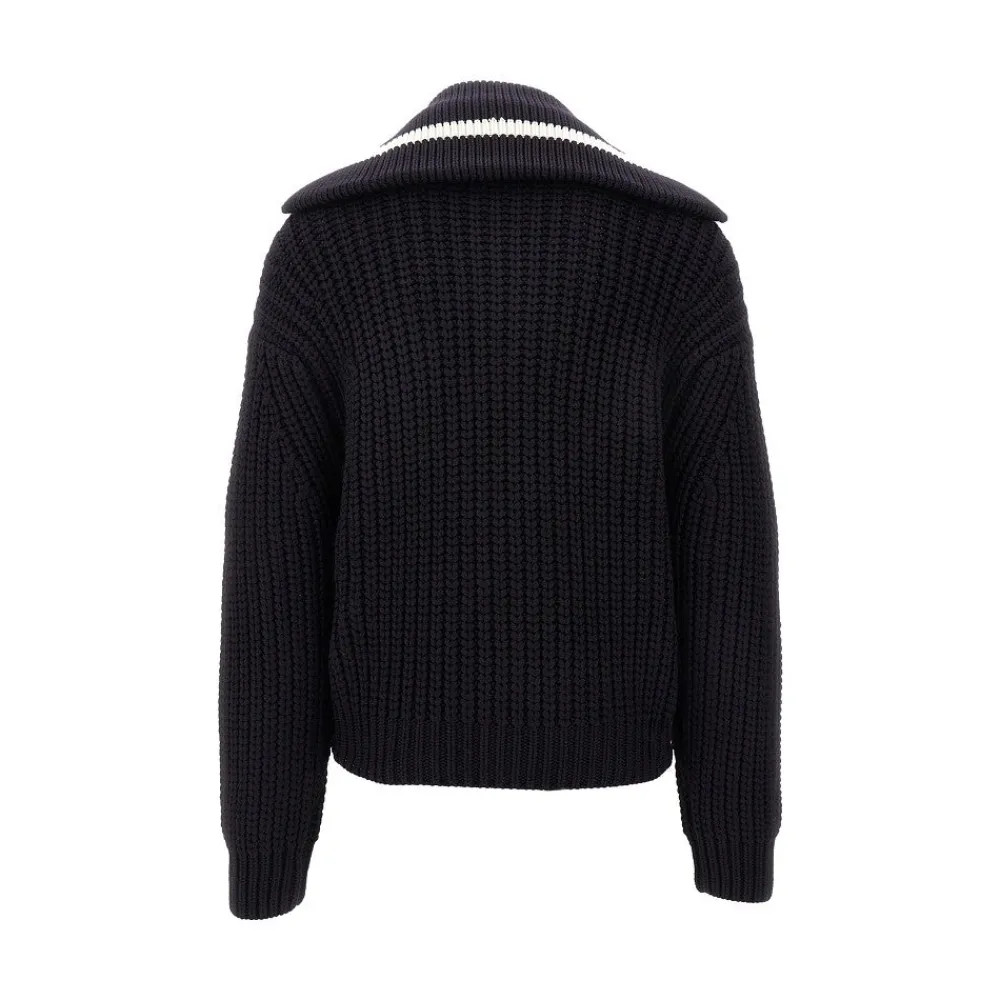 wool_sweater_with_zippere_2.webp Clearance Wool sweater with zippered oversized neck Knitwear