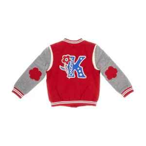 Online Wool-blend bomber jacket with 'K' patch Kids Clothing