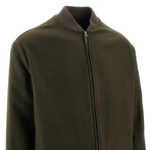 Outlet Wool-blend cloth blouson jacket Jackets