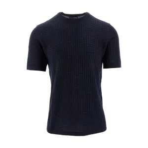 Fashion Wool-blend 3D effect knit T-shirt Knitwear