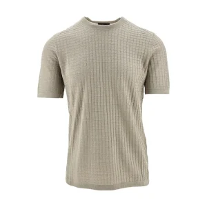 Best Wool-blend 3D effect knit T-shirt Knitwear