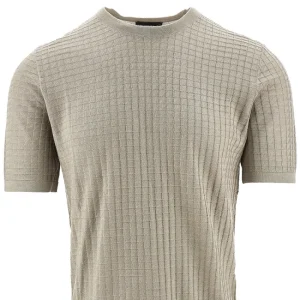 Best Wool-blend 3D effect knit T-shirt Knitwear