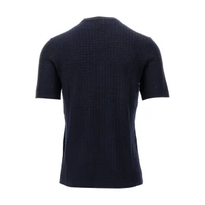 Fashion Wool-blend 3D effect knit T-shirt Knitwear