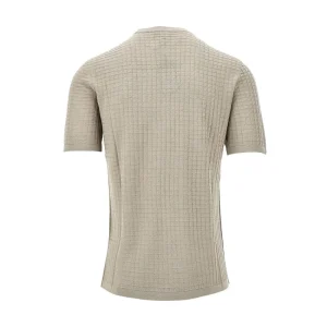 Best Wool-blend 3D effect knit T-shirt Knitwear