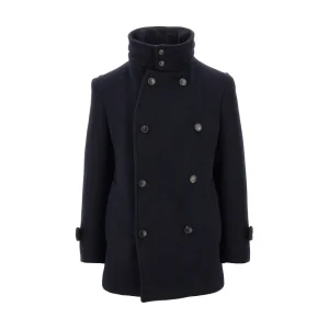 Discount Wool-blend double-breasted peacoat Outerwear