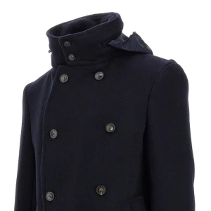 Discount Wool-blend double-breasted peacoat Outerwear