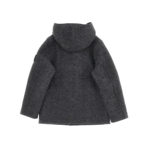 Clearance Wool-blend duffle coat with logo badge Kids/BOY Clothing