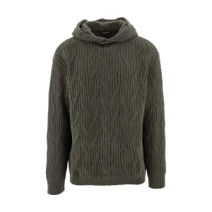 Clearance Wool-blend hooded sweater Knitwear