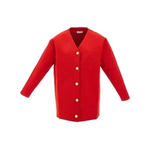 Outlet Wool-blend stiff cardigan Knitwear