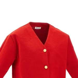 Outlet Wool-blend stiff cardigan Knitwear