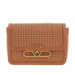 Clearance Woven leather bag with chain Shoulder Bags