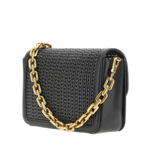 Hot Woven leather bag with chain Shoulder Bags