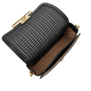 Hot Woven leather bag with chain Shoulder Bags