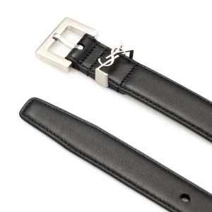 Best YSL detail leather belt Belts